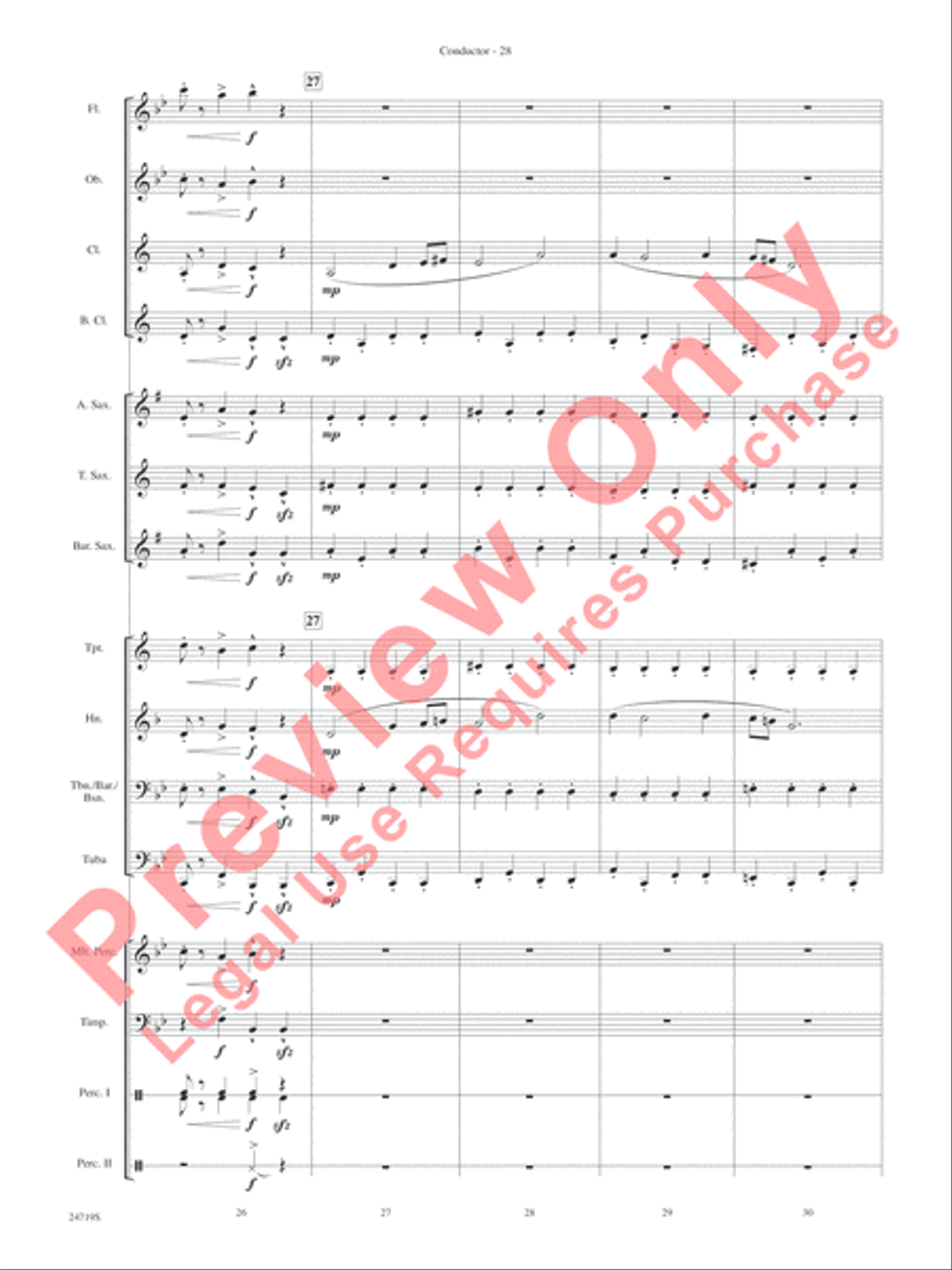 Harry Potter and the Goblet of Fire, Themes from Concert Band scores gallery preview page 30