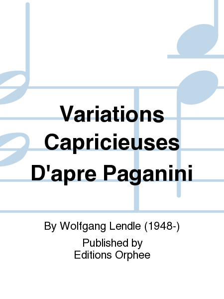 Variations Capricieuses D'Apre Paganini