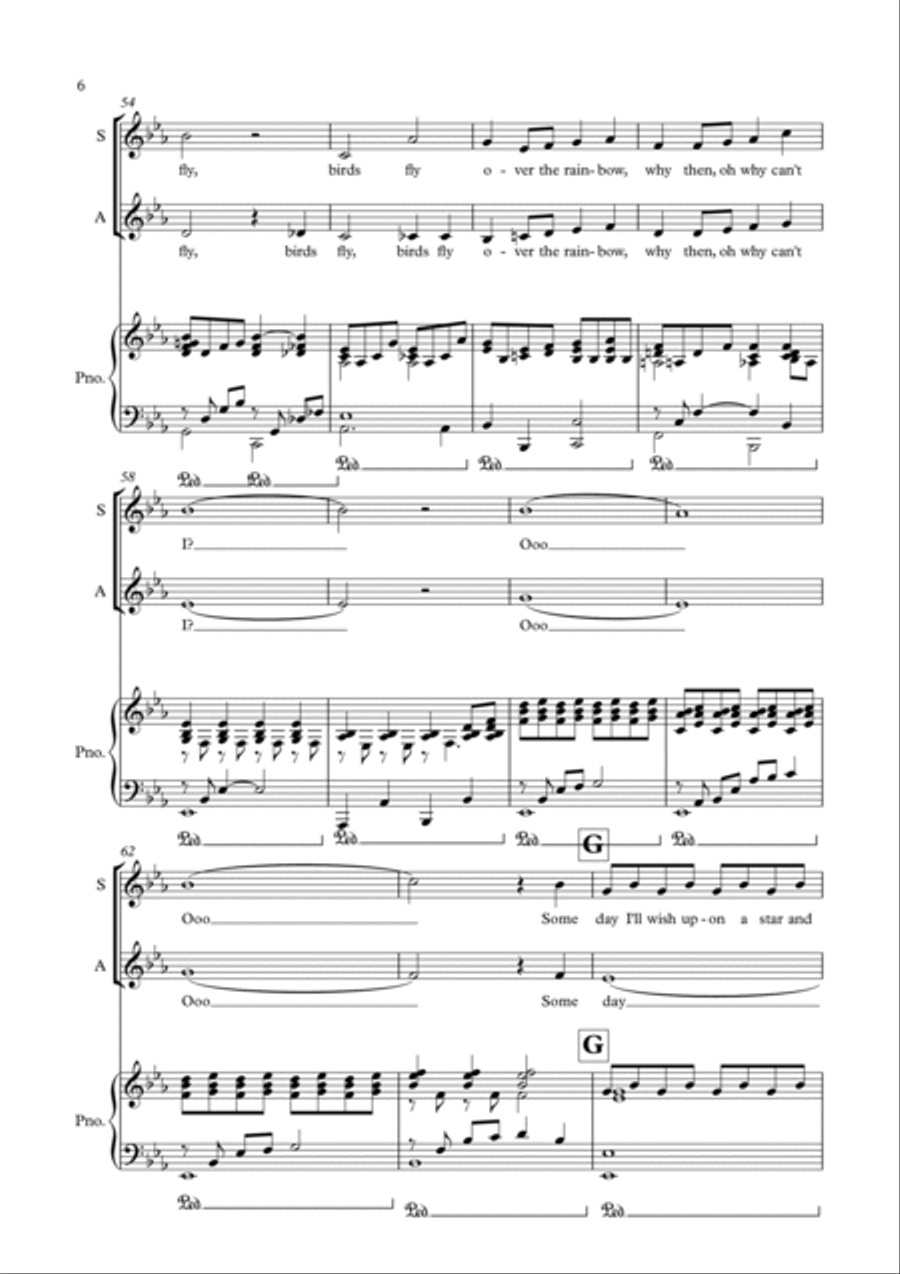 Over The Rainbow Over The Rainbow 2-Part scores gallery preview page 6