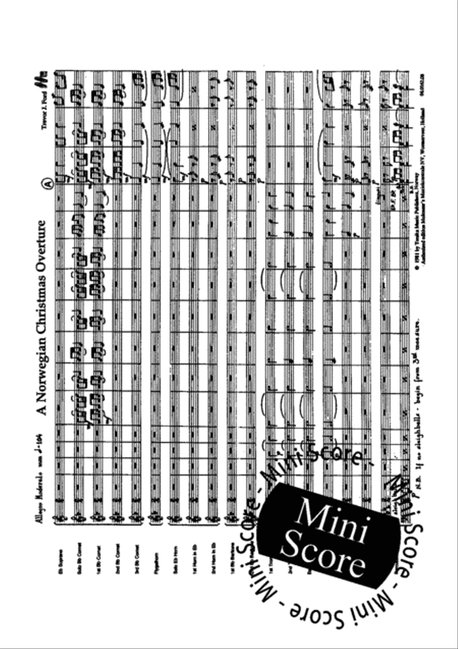 A Norwegian Christmas Overture Brass Band scores gallery preview page 5