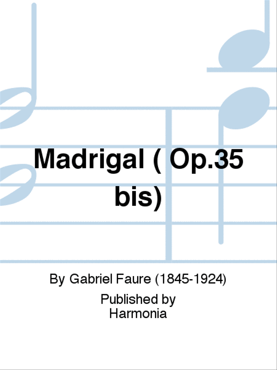 Madrigal ( Op.35 bis) 4-Part scores gallery preview page 1
