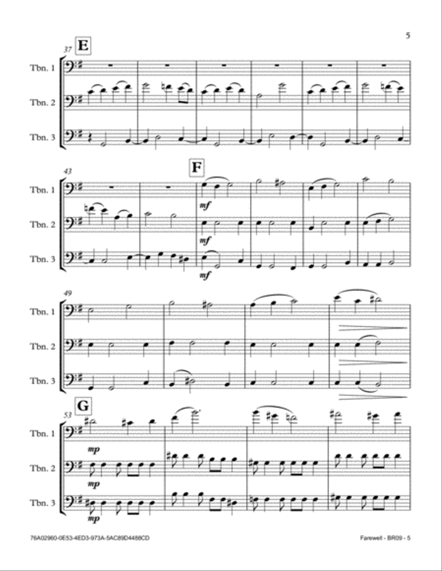 Farewell Brass Ensemble scores gallery preview page 6