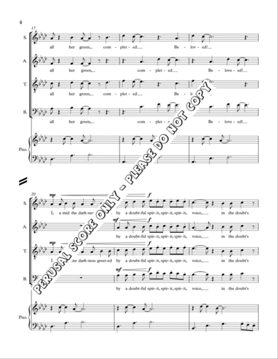 Beloved, Say Again 4-Part scores gallery preview page 4