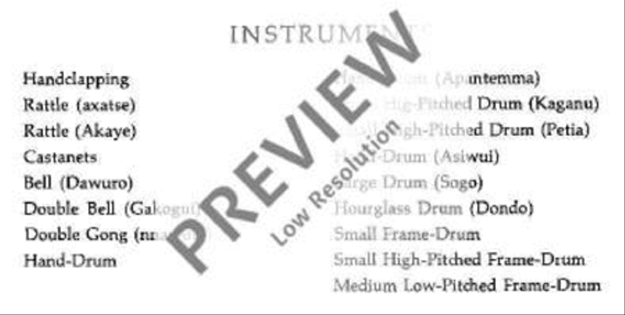 African Songs and Rhythms for Children Voice scores gallery preview page 11