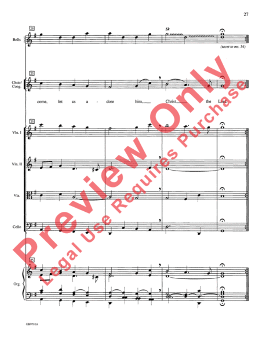 A Festival of Lessons and Carols Choir scores gallery preview page 28
