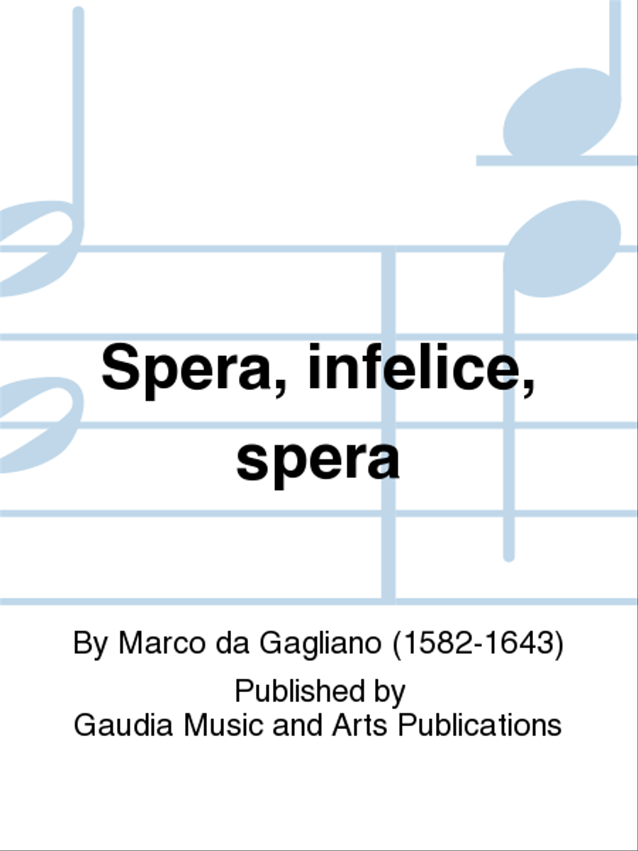 Spera, infelice, spera SSATB scores gallery preview page 1