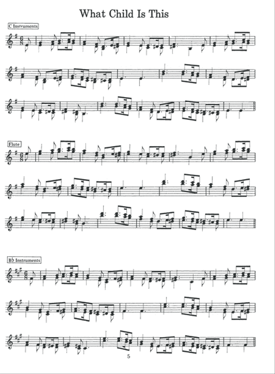 Instrumental Caroling Book Violin scores gallery preview page 6