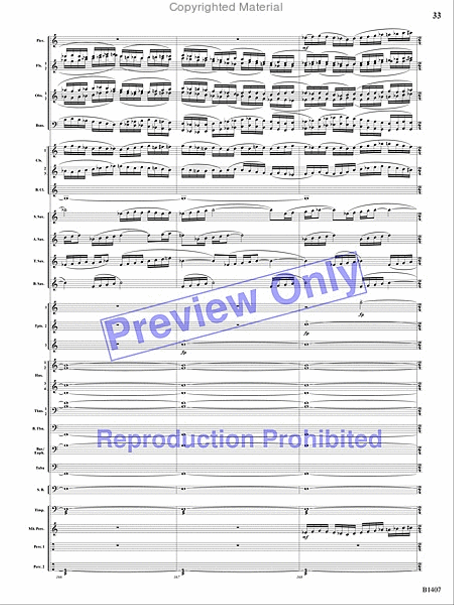 Antiphonal Fanfare Antiphonal Fanfare Concert Band scores gallery preview page 32