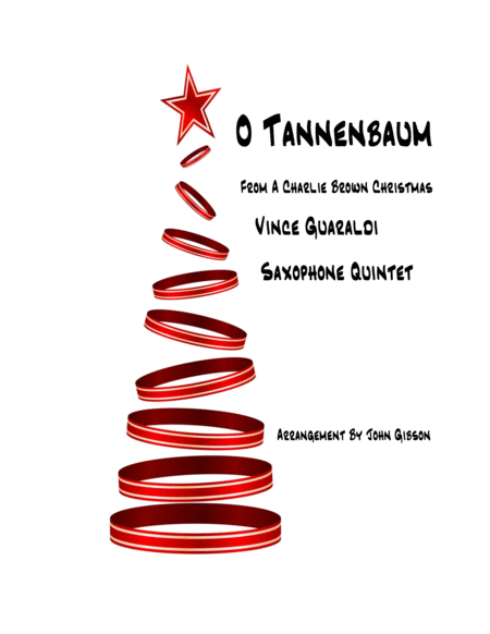 O Tannenbaum from A CHARLIE BROWN CHRISTMAS - for Sax Quintet image number null