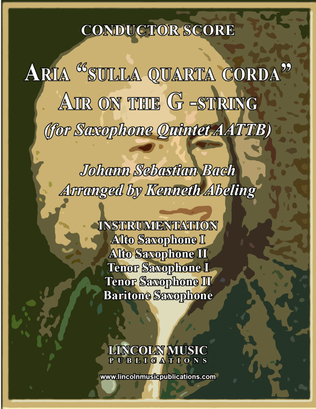 Bach - Aria "sulla quarta corda" - “Air on the G-String" (for Saxophone Quintet AATTB)