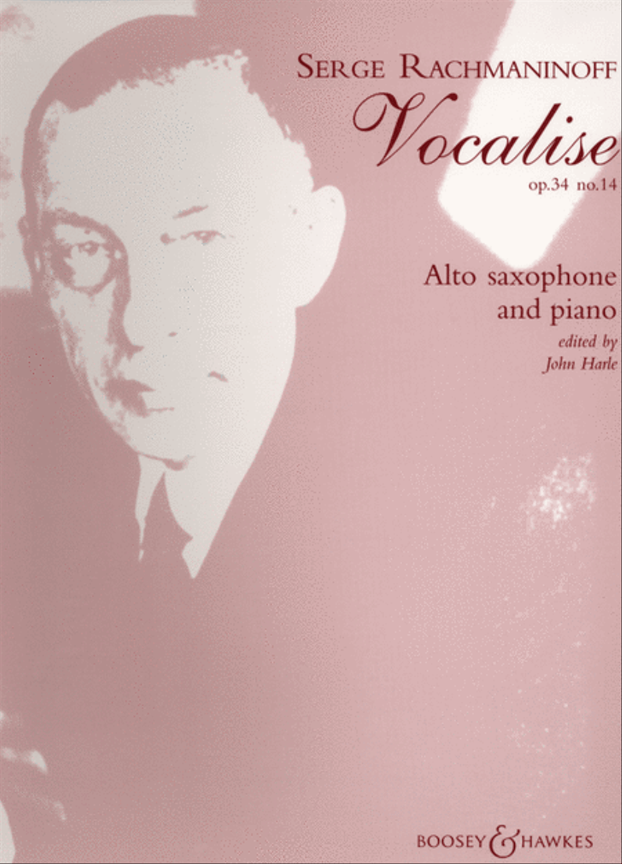 Vocalise Op. 34, No. 14 Alto Saxophone scores gallery preview page 1