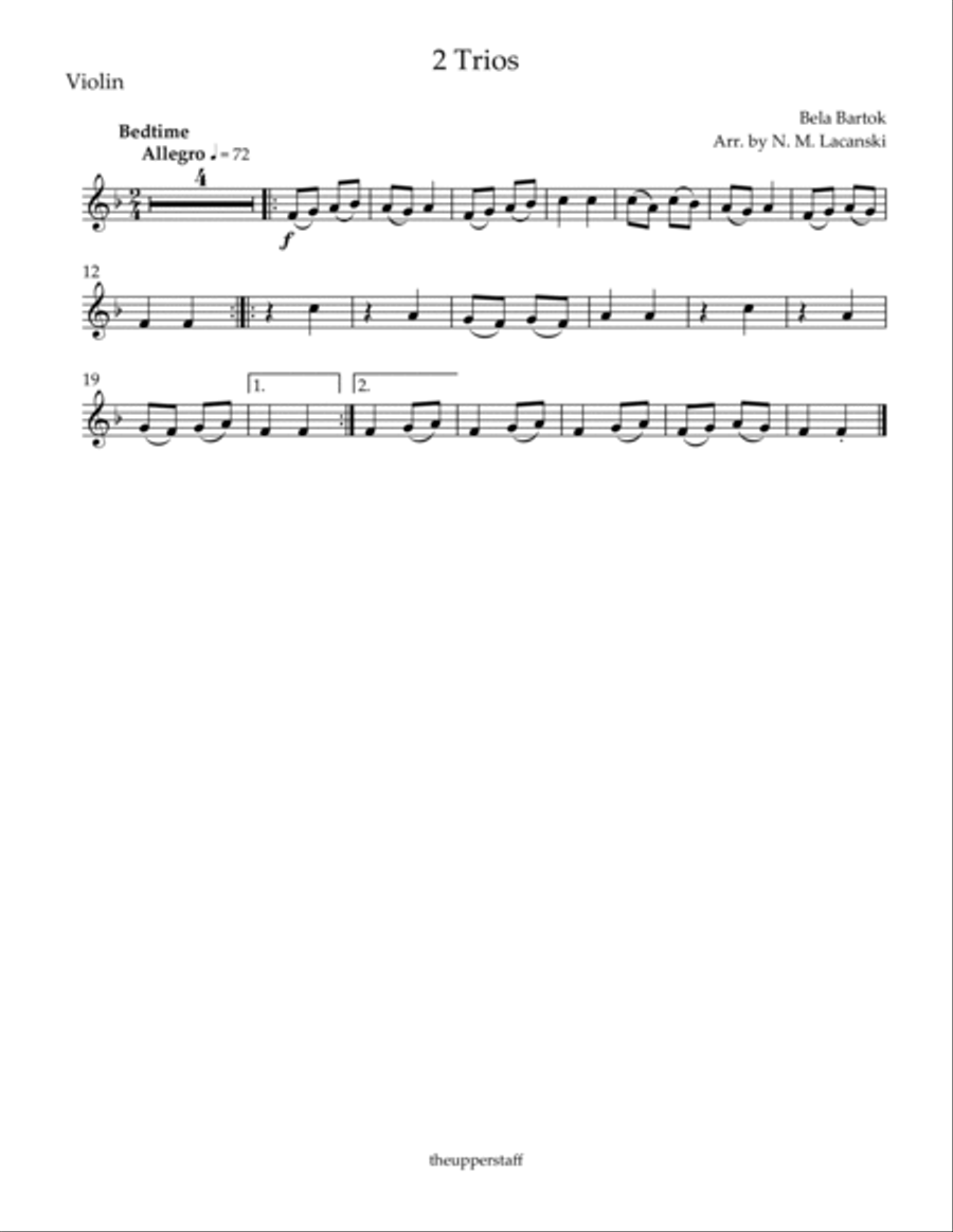 2 Trios Bedtime Menuetto 2 Trios Bedtime Menuetto String Trio scores gallery preview page 6
