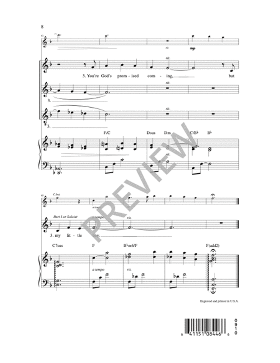 Joseph's Song 3-Part scores gallery preview page 7