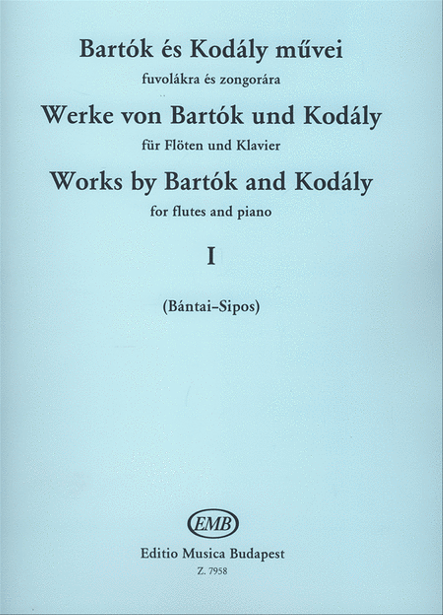 Werke Von Bartok Und Kodaly I Flute Solo scores gallery preview page 1
