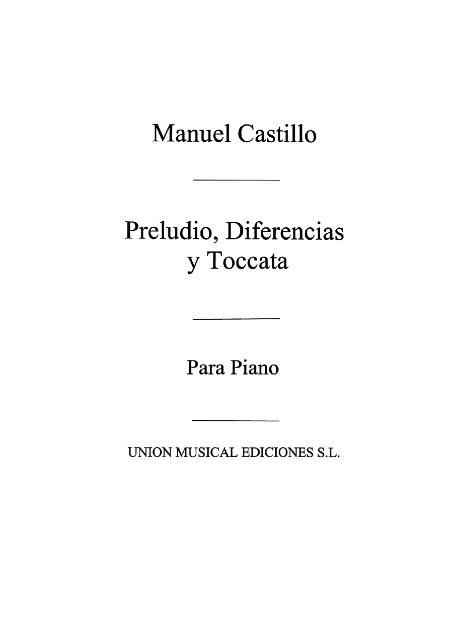 Preludio Diferencias For Piano