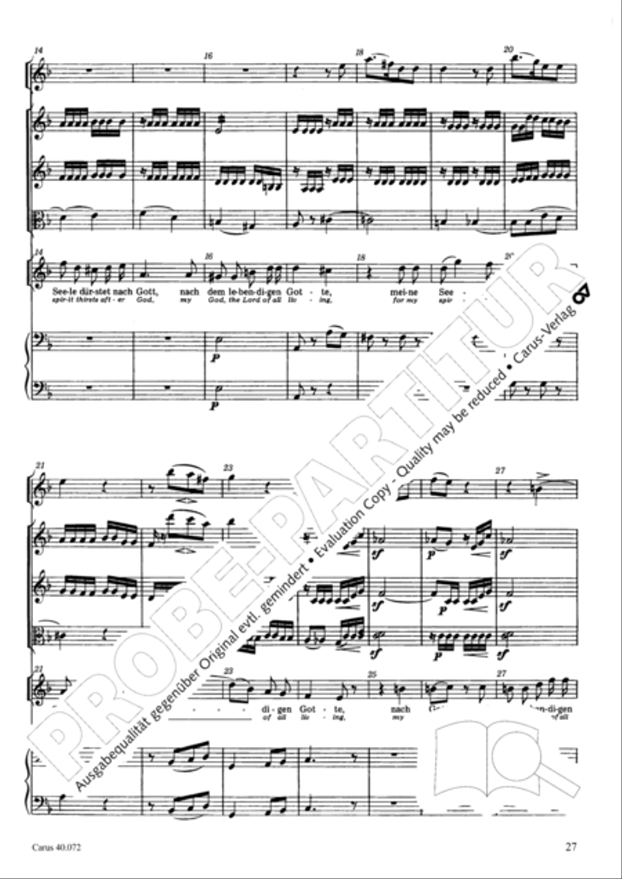 Psalm 42 Psalm 42 4-Part scores gallery preview page 27