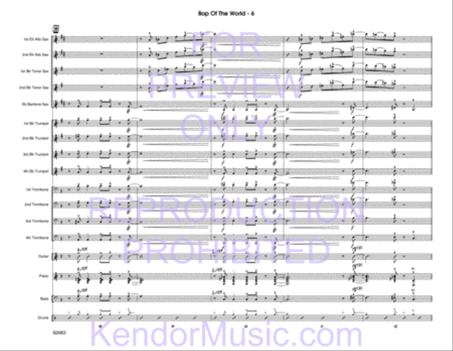 Bop Of The World Bop Of The World Jazz Ensemble scores gallery preview page 8