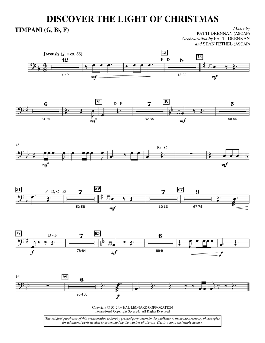 Discover The Light Of Christmas - Timpani
