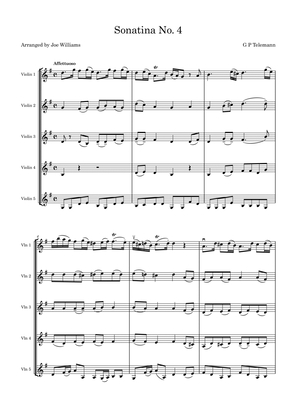 Violin Sonatina No 4 in G Major