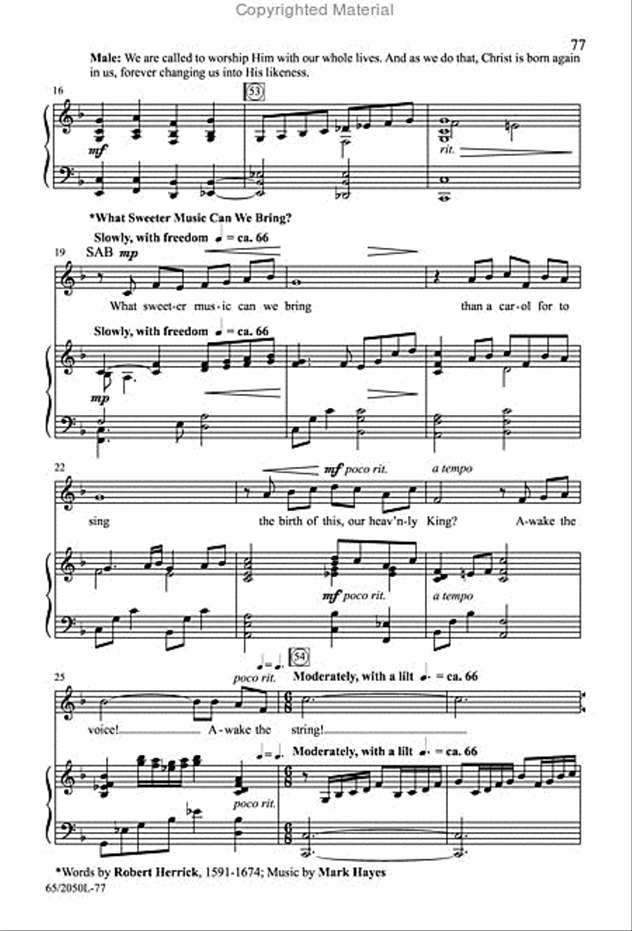 What Sweeter Music 3-Part scores gallery preview page 17