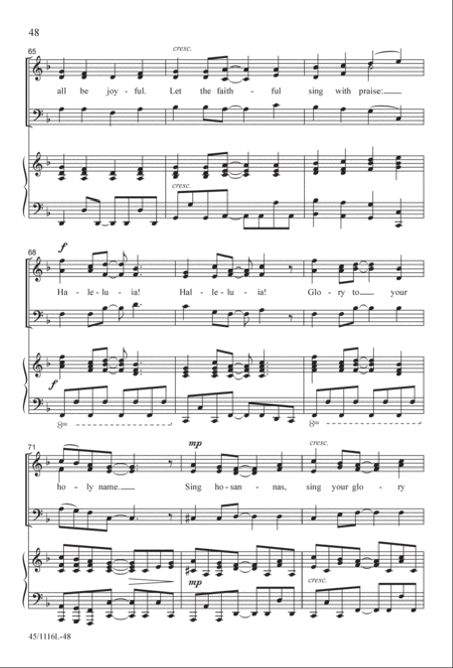 12 Anthems for about 12 Singers 3-Part scores gallery preview page 48