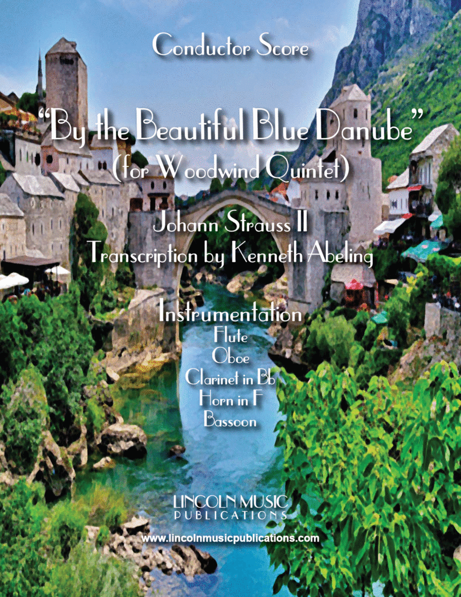 The Blue Danube (for Woodwind Quintet) Woodwind Quintet scores gallery preview page 1