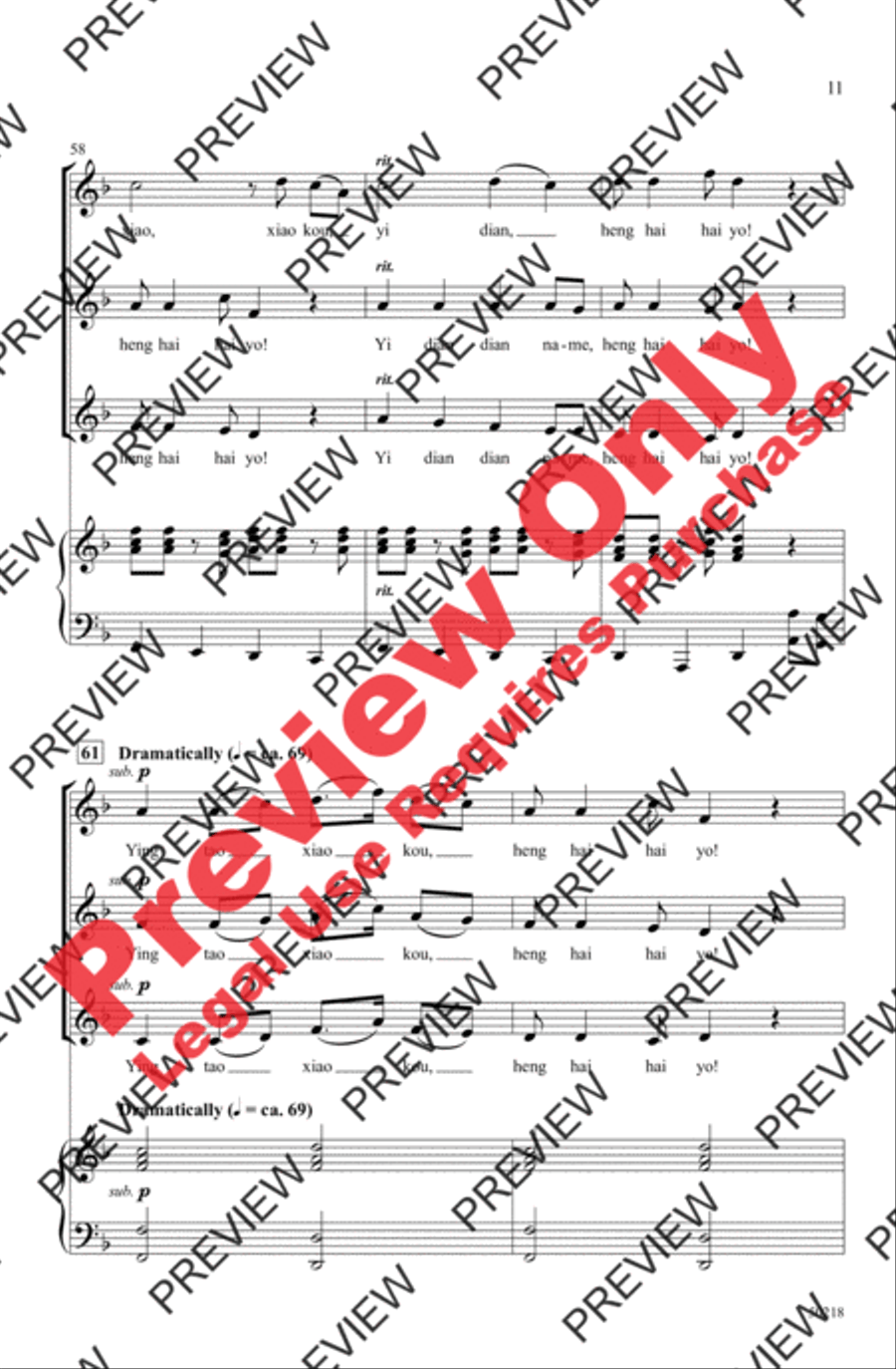 Rainbow Sister Rainbow Sister Women's Choir scores gallery preview page 11