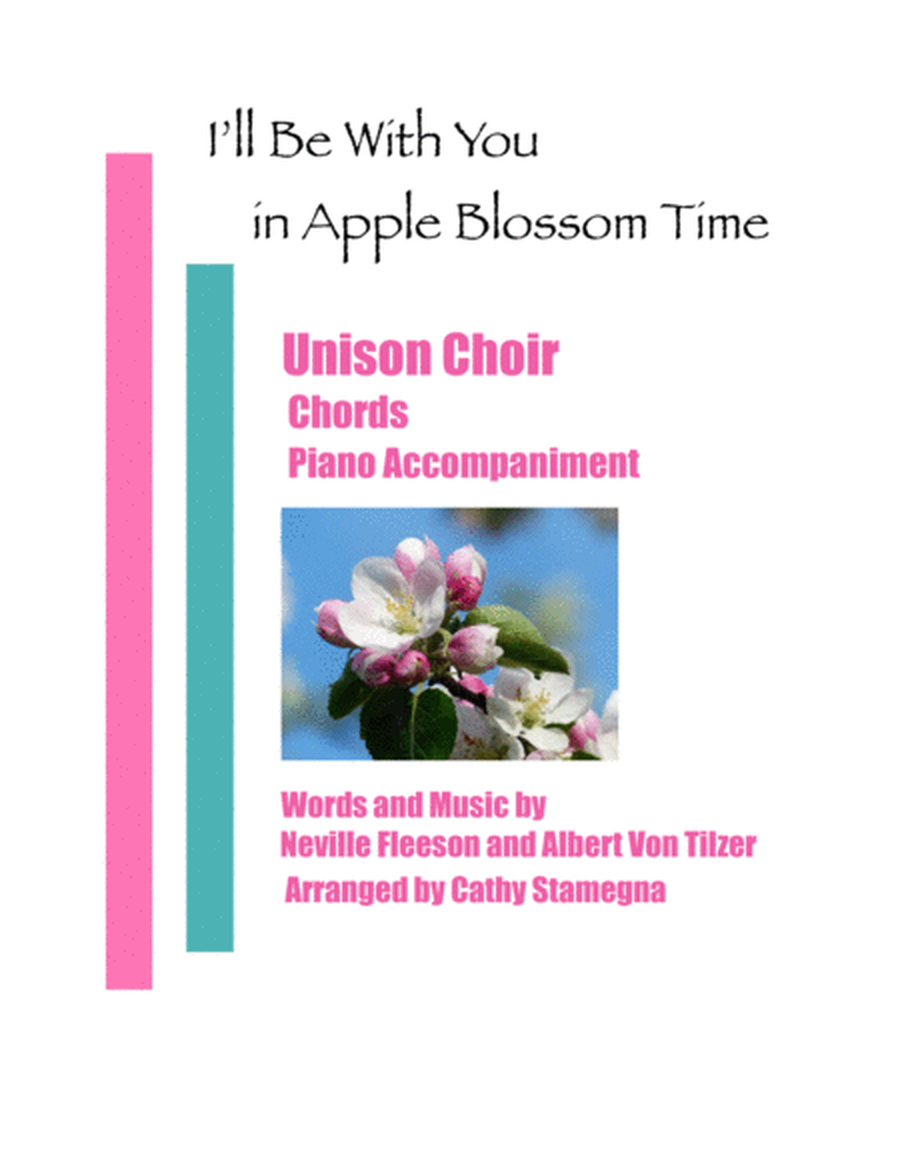 I’ll Be With You in Apple Blossom Time (Unison Choir, Chords, Piano Accompaniment) image number null