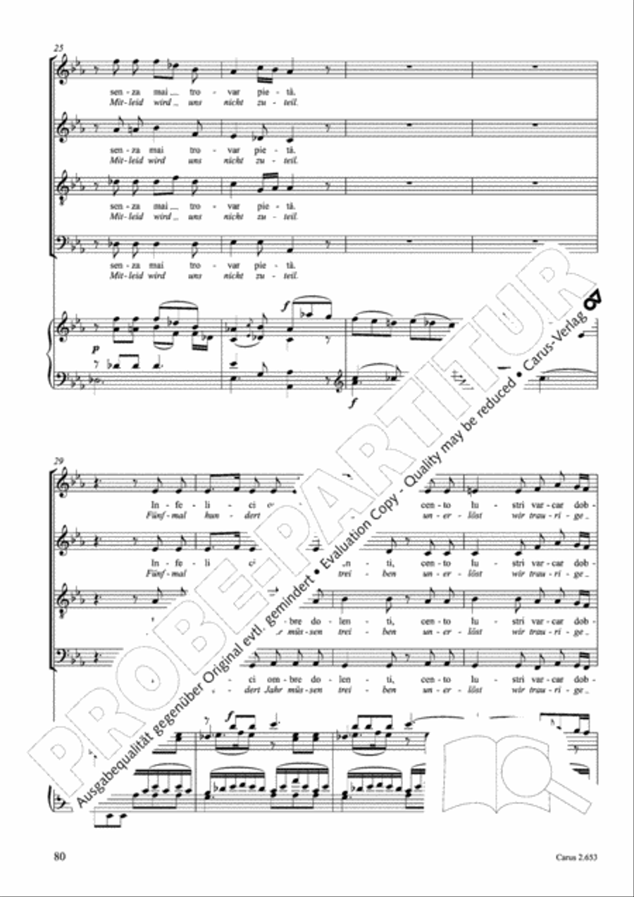 Choral collection Great Opera Choruses - Mozart * Haydn (choir & piano) Choir scores gallery preview page 91