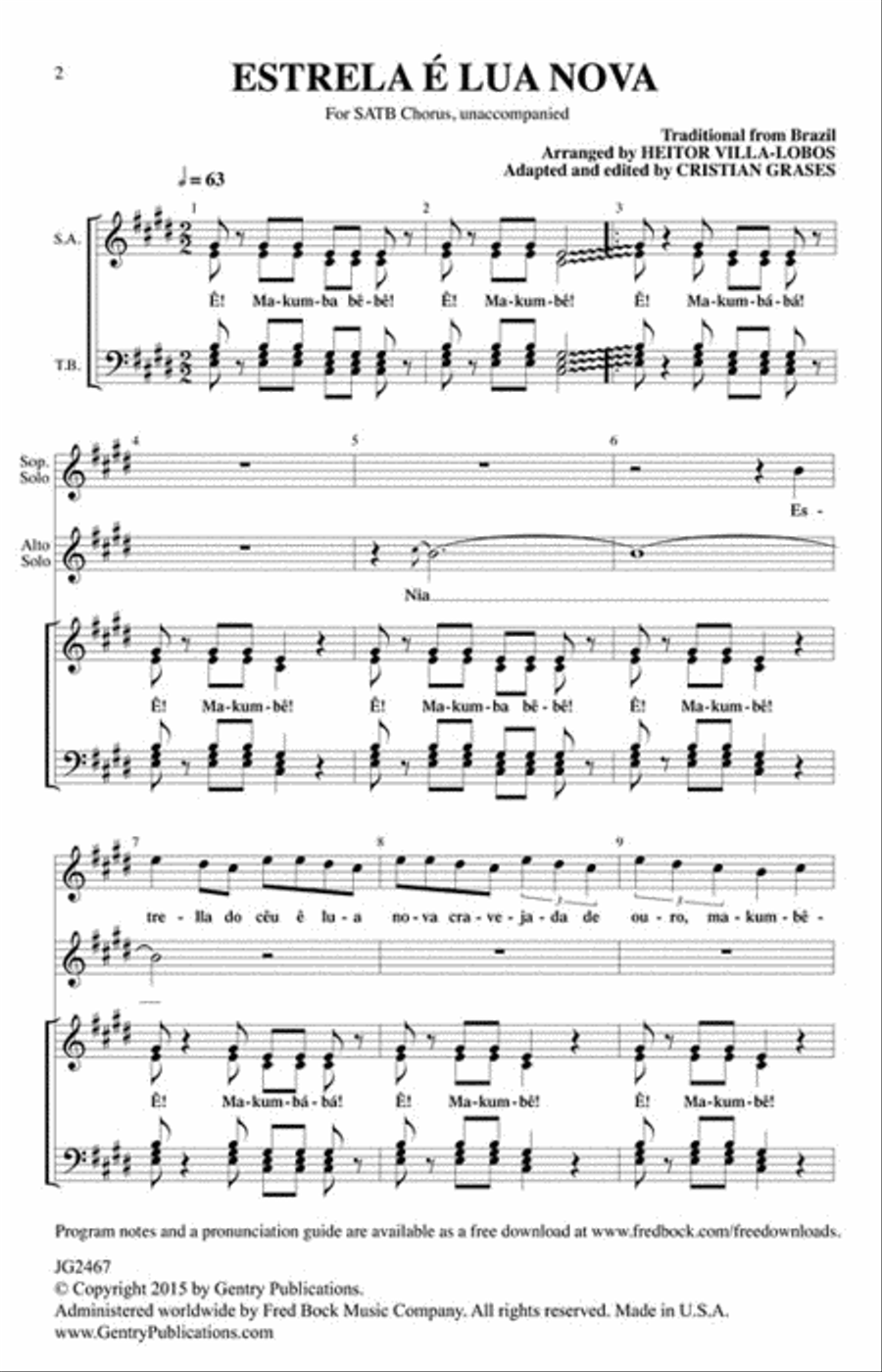 Estrela é Lua Nova 4-Part scores gallery preview page 2