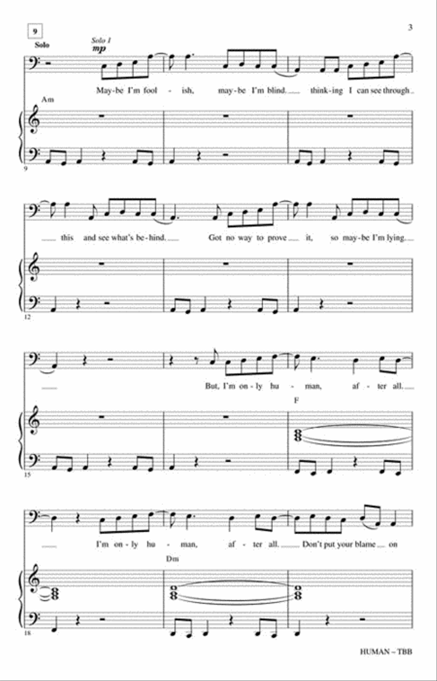 Human 3-Part scores gallery preview page 3