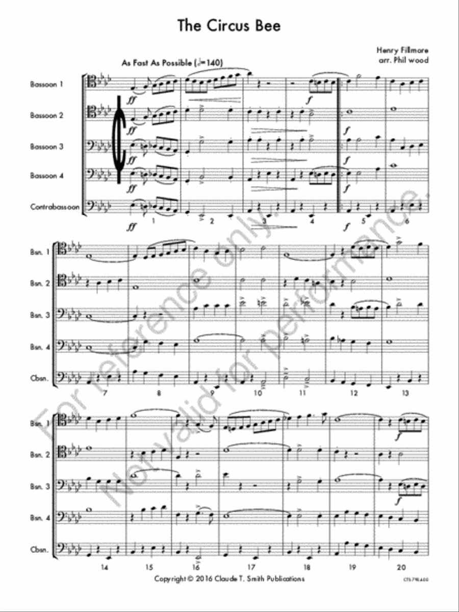 The Circus Bee The Circus Bee Score scores gallery preview page 2