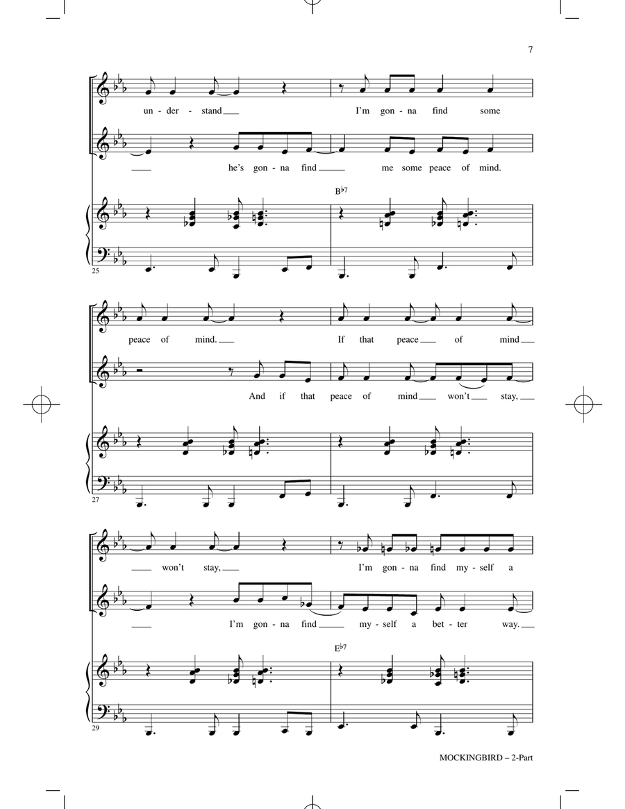 Mockingbird 2-Part scores gallery preview page 5