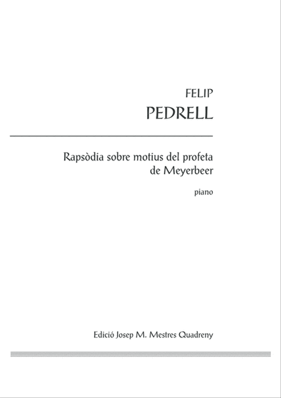Rapsòdia sobre motius del profeta de Meyerbeer Piano Solo scores gallery preview page 3