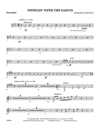 Swingin' With The Saints (arr. Mark Hayes) - Percussion