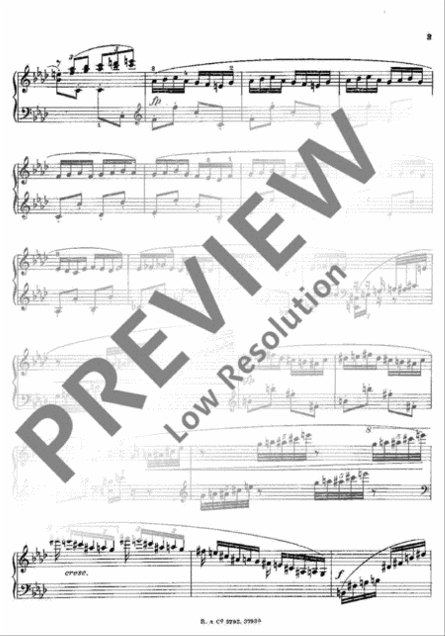 Capriccio f minor Piano Solo scores gallery preview page 4