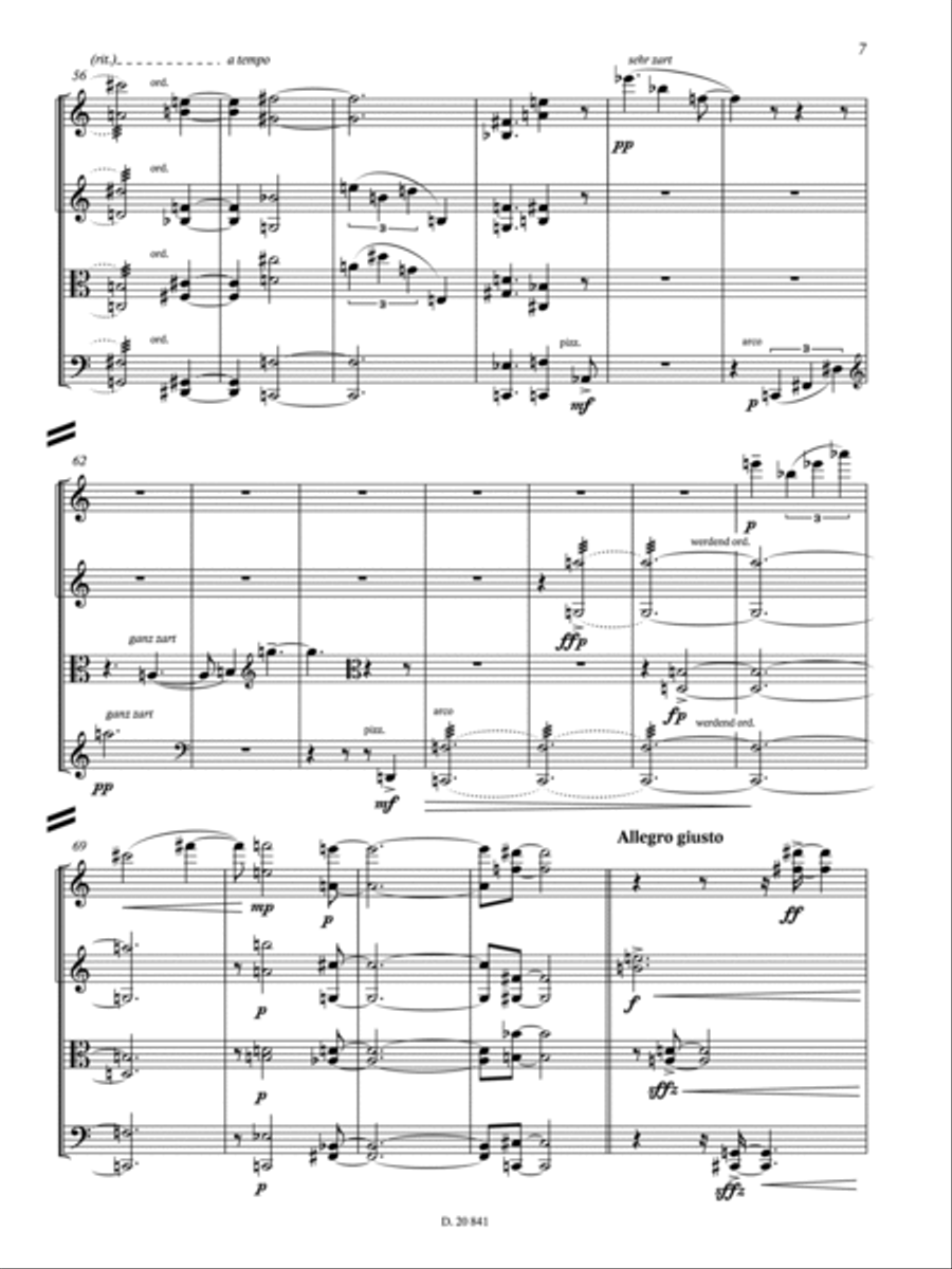 Liebe und Schmerz String Quartet scores gallery preview page 3