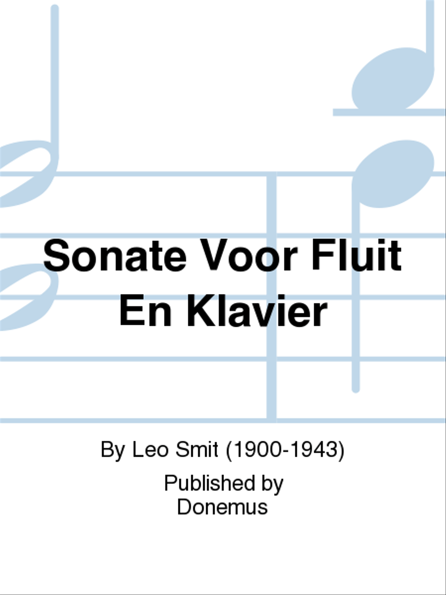 Sonate Voor Fluit En Klavier Flute Solo scores gallery preview page 1