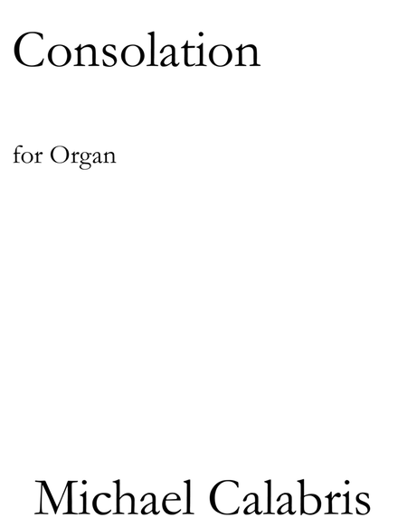 Consolation (for Organ)