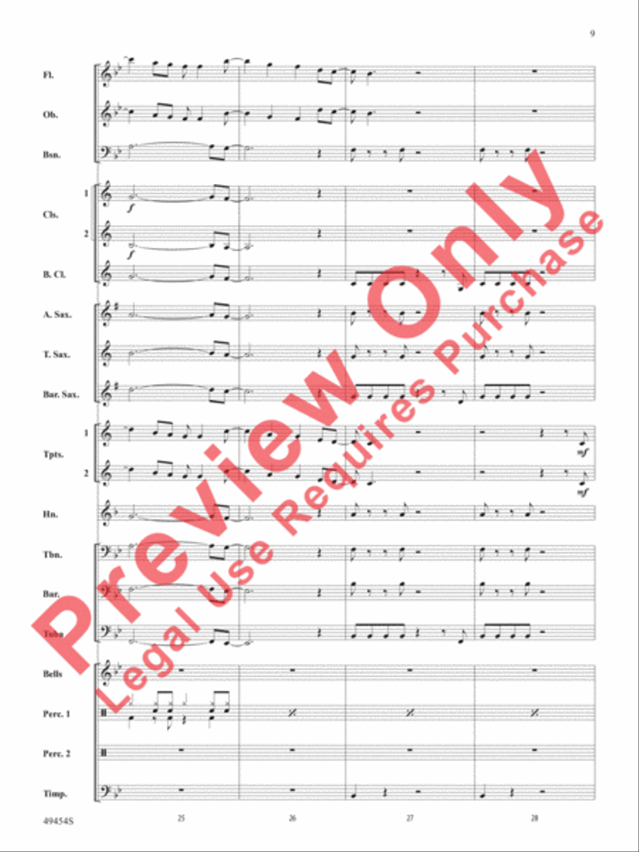 Like I Love Country Music Concert Band scores gallery preview page 10