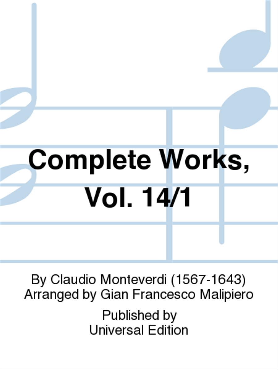 Complete Works, Vol. 14/1 School and Community scores gallery preview page 1