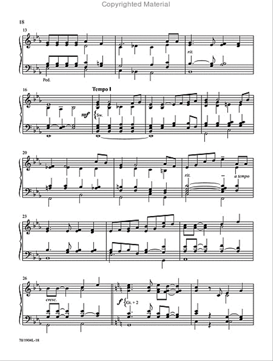 And Through Eternity I’ll Sing On Organ Solo scores gallery preview page 11