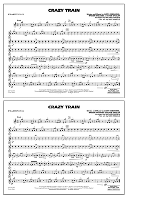 Crazy Train - Eb Baritone Sax