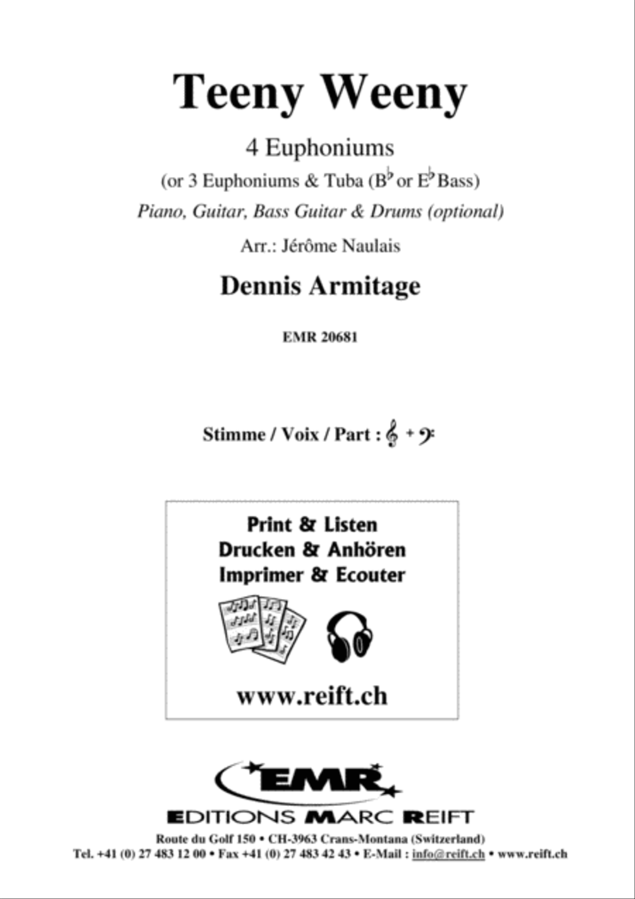 Teeny Weeny Euphonium Quartet scores gallery preview page 2
