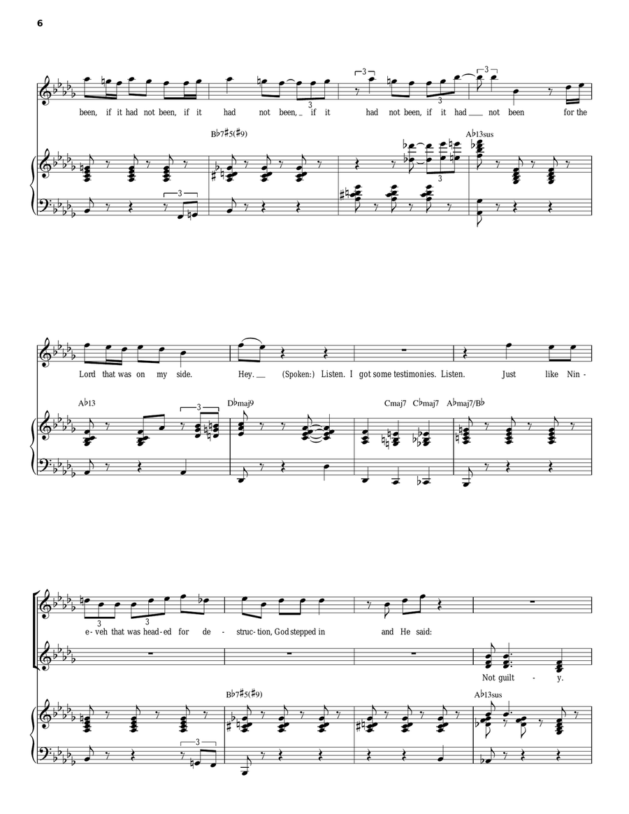 Justified Piano, Vocal scores gallery preview page 6
