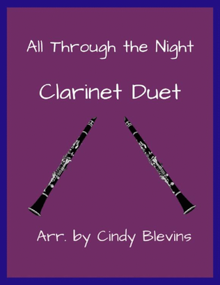 Book cover for All Through the Night, Clarinet Duet