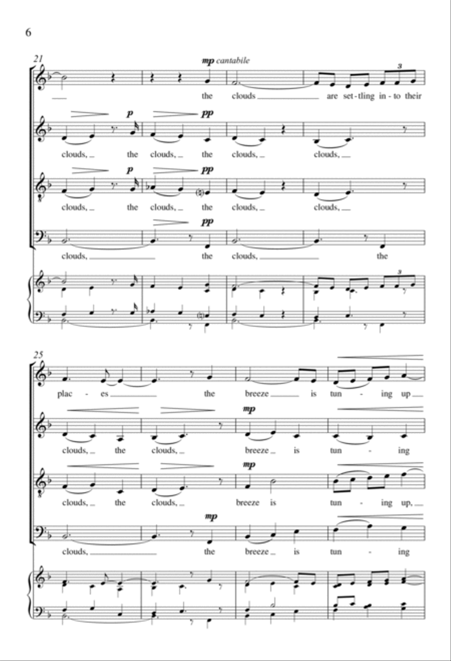 Sunset Symphony Divisi scores gallery preview page 5