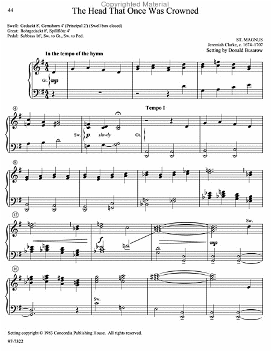 Musica Sacra: Easy Hymn Preludes for Organ, Vol. 7 Organ scores gallery preview page 18