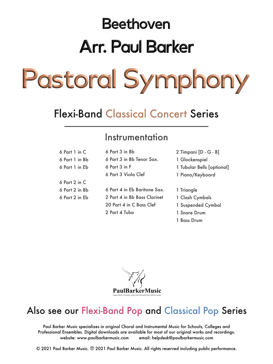 Pastoral Symphony (Flexible Instrumentation) Concert Band scores gallery preview page 2
