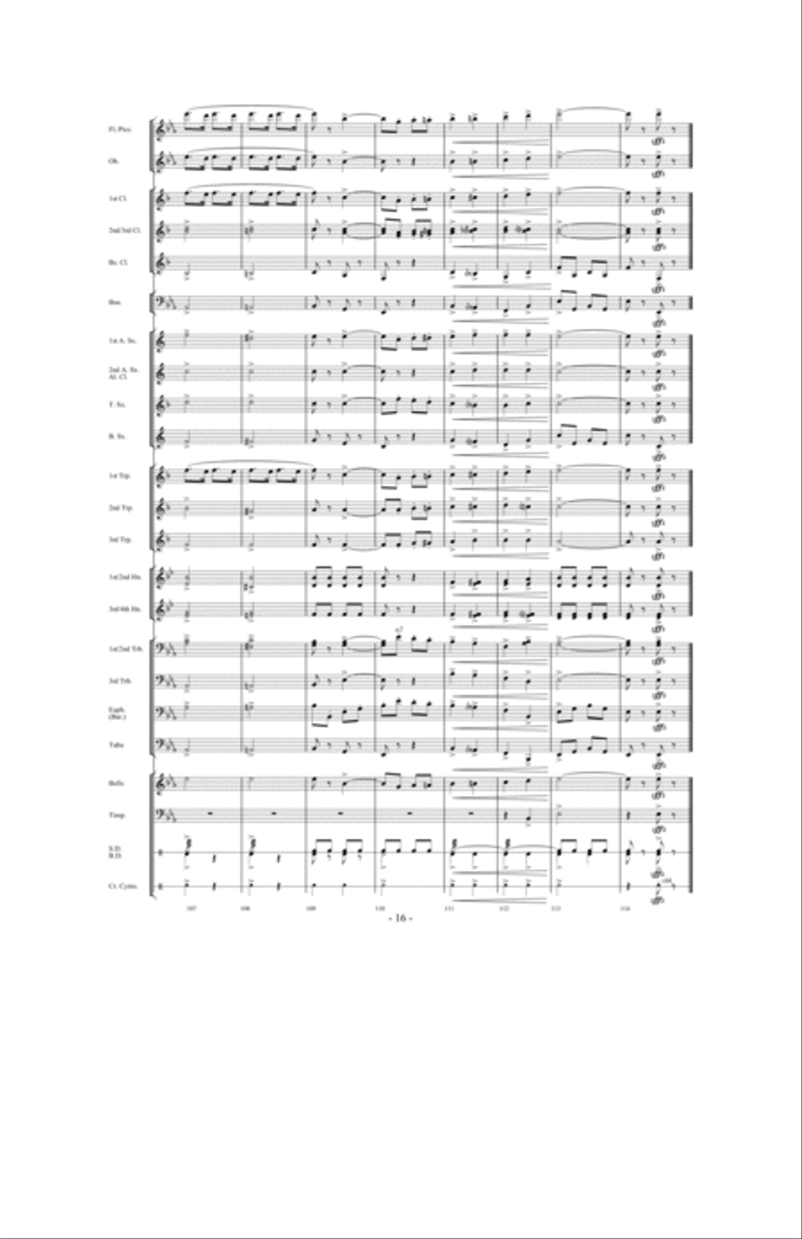 Prestissimo Prestissimo Concert Band scores gallery preview page 15